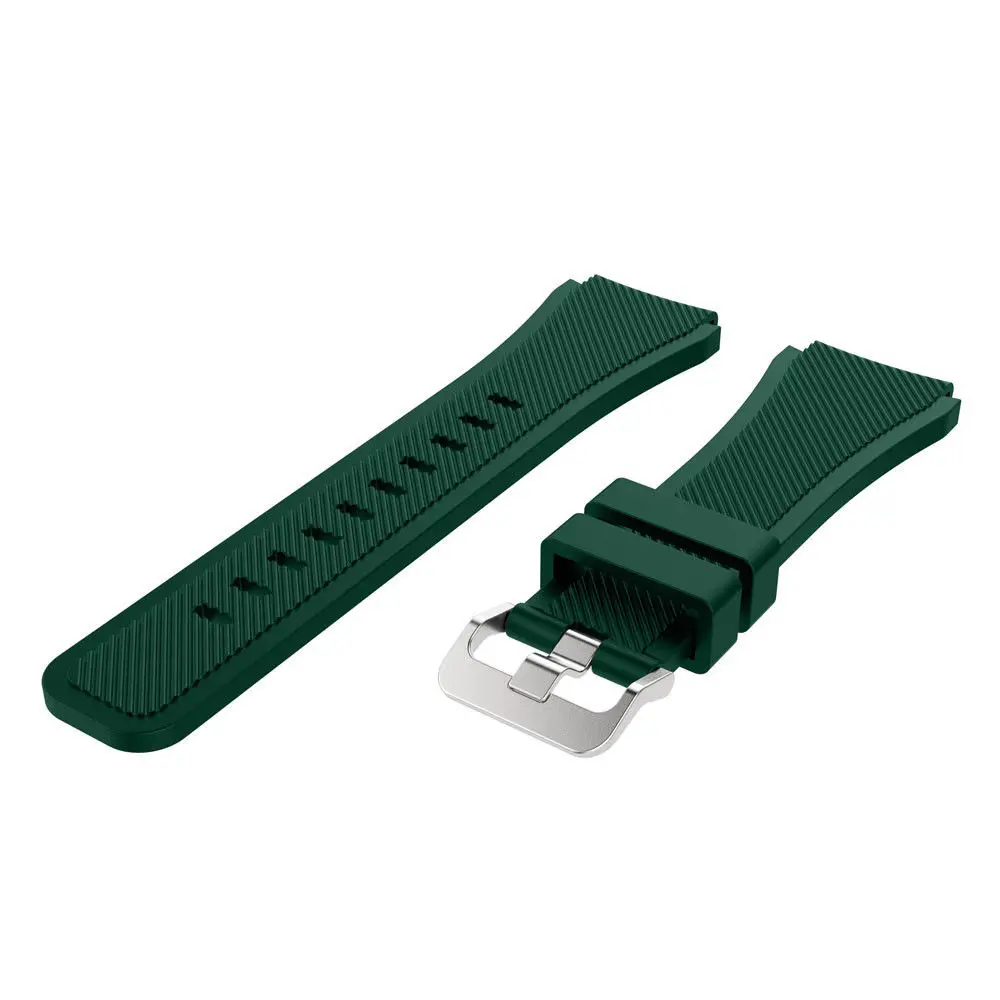 18 Colors 22mm Sport Silicone Strap for Samsung Gear S3 Frontier Band Classic Rubber Watchband Wholsale Dropshipping | Наручные часы