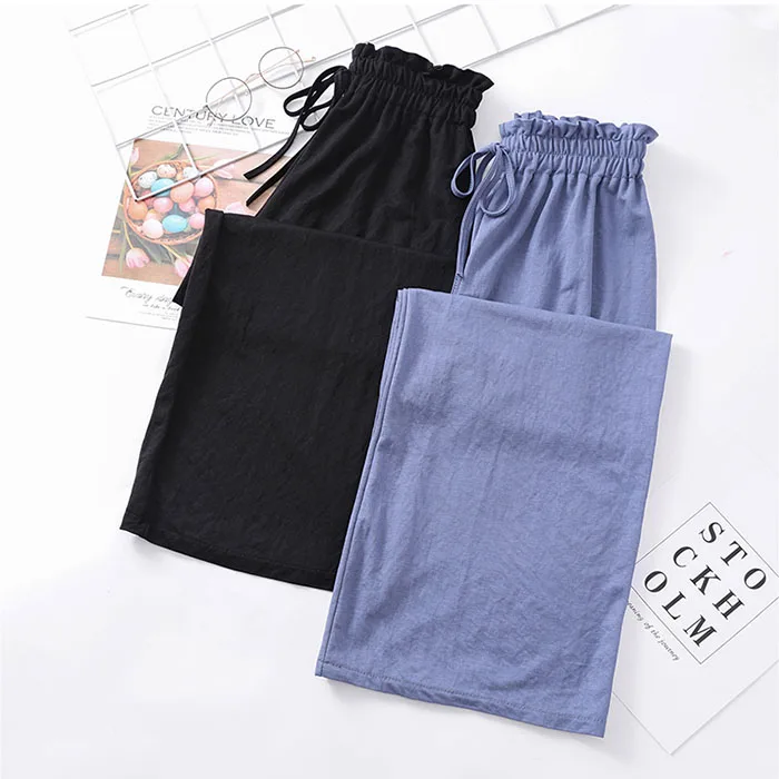 2019 Summer New Wide Leg Pants Large Size 5XL Women's Casual Section Loose Thin Nine Points Pants Thin Section Cotton Female B52
2019 Summer New Wide Leg Pants Large Size 5XL Women's Casual Section Loose Thin Nine Points Pants Thin Section Cotton Female B52