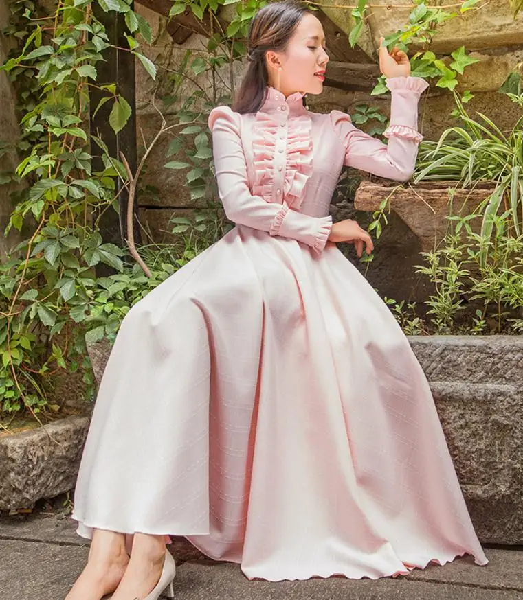 Wholesale 2020 fashion brand college style ruffles dress female retro elegant stand collar Puff sleeve was thin dress wj2449
Wholesale 2020 fashion brand college style ruffles dress female retro elegant stand collar Puff sleeve was thin dress wj2449