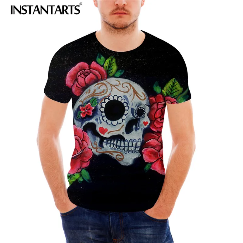 INSTANTARTS Skull Sugar Men's Casual Tshirt Fashion Fitness Top Tee Breathable Short Sleeve Male O-neck 3D Print Summer Clothing
INSTANTARTS Skull Sugar Men's Casual Tshirt Fashion Fitness Top Tee Breathable Short Sleeve Male O-neck 3D Print Summer Clothing