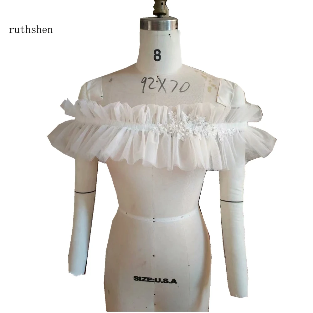Bride Wedding Bolero Tulle Shawl Women Wedding Jacket Shoulder Shrug Cape Bridal Accessories 
Bride Wedding Bolero Tulle Shawl Women Wedding Jacket Shoulder Shrug Cape Bridal Accessories