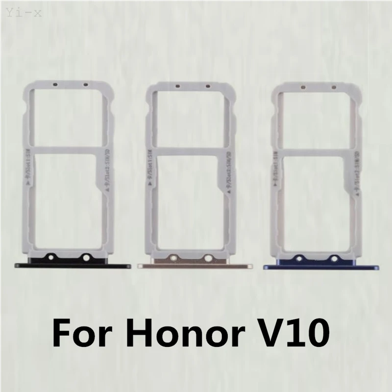 Лоток для SIM карты Huawei Honor V10 / View 10 слот держателя запасные части|tray holders|sim card holdersim |