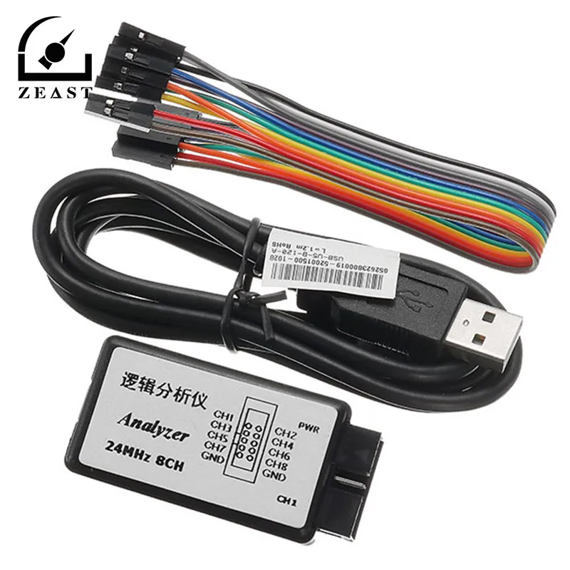 Логический анализатор USB, 24 м, 8 каналов, инструмент для отладки микроконтроллера ARM FPGA, 24 МГц, 16 МГц, 12 МГц, 8 МГц, 4 МГц, 2 МГц
Логический анализатор USB, 24 м, 8 каналов, инструмент для отладки микроконтроллера ARM FPGA, 24 МГц, 16 МГц, 12 МГц, 8 МГц, 4 МГц, 2 МГц