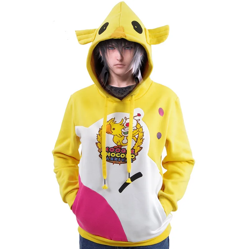 Anime! Final Fantasy XV MOOGLE CHOCOBO CARNIVAL Hoodie Fashion Leisure Yellow Printing Unisex Sport Sweater Coat Free Shipping
Anime! Final Fantasy XV MOOGLE CHOCOBO CARNIVAL Hoodie Fashion Leisure Yellow Printing Unisex Sport Sweater Coat Free Shipping