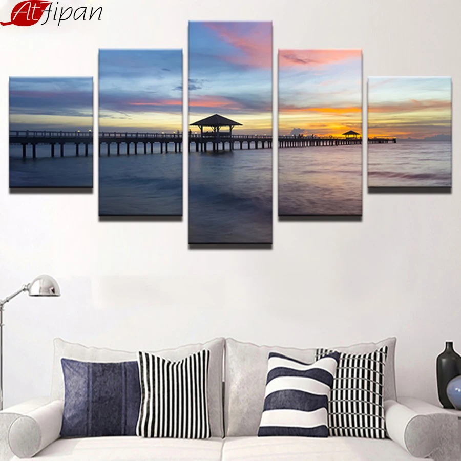 AtFipan Canvas Art Print Painting Moden Home Decor Wall Art Picture 5 Panels Sea Beach Seascape For Living Room Decor Painting
AtFipan Canvas Art Print Painting Moden Home Decor Wall Art Picture 5 Panels Sea Beach Seascape For Living Room Decor Painting