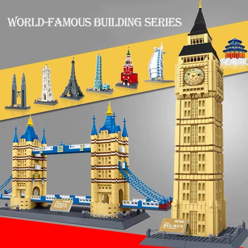 Wange 4210 Architecture Series the Louver Tower Bridge Model Building Blocks Classic Landmark Education Toys for Children
Wange 4210 Architecture Series the Louver Tower Bridge Model Building Blocks Classic Landmark Education Toys for Children