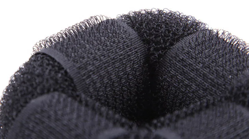 Black Doughnut Plate Made Elastic Hair Bands Ponytail Holders Headwear Accessories for Women | Аксессуары для одежды