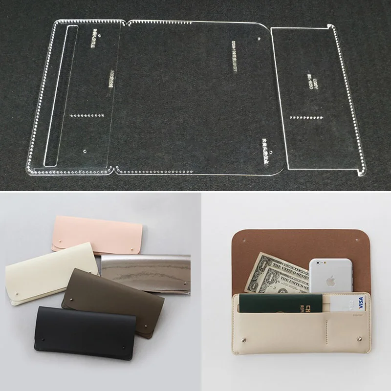 Acrylic Stencil1 Set DIY Long Wallet Template Leather Craft Sewing Pattern Accessories
Acrylic Stencil1 Set DIY Long Wallet Template Leather Craft Sewing Pattern Accessories