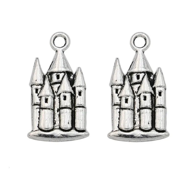 20pcs Antique Silver Tone Castle House Charms Pendants for Jewelry Making DIY Handmade Craft 22x12mm
20pcs Antique Silver Tone Castle House Charms Pendants for Jewelry Making DIY Handmade Craft 22x12mm