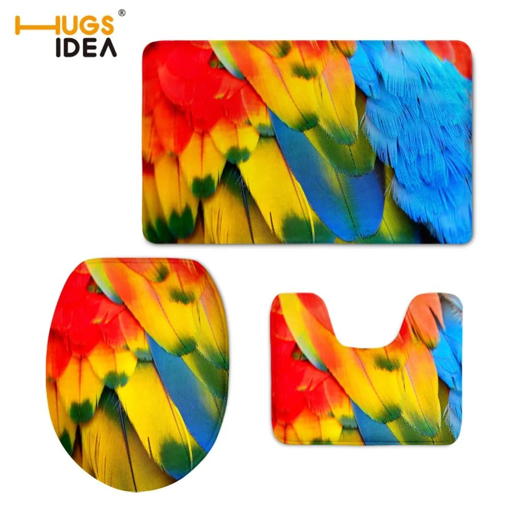 HUGSIDEA 3D Unique Peacock Feather Printed 3PCS Set Bathroom Washable Floor Carpets Home Hotel Decor Non-slip Mats for WC Toilet
HUGSIDEA 3D Unique Peacock Feather Printed 3PCS Set Bathroom Washable Floor Carpets Home Hotel Decor Non-slip Mats for WC Toilet