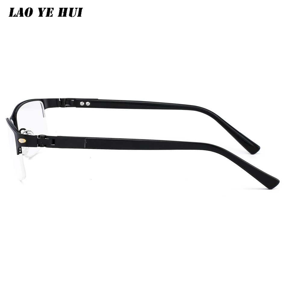 Vintage Square Semi-rimless Men's Reading Glasses Women Myopia Optical Prescription For Men Eyeglasses Frames Metal NEW | Аксессуары