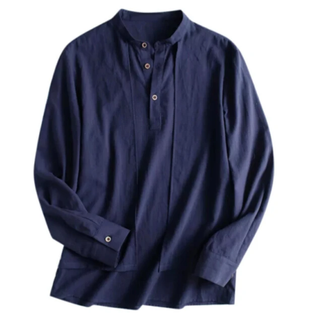 Men Fashion Baggy Cotton Linen Shirts Solid Color Autumn Spring Long Sleeve Button Retro Casual Shirt Female Lapel Top Blouse
Men Fashion Baggy Cotton Linen Shirts Solid Color Autumn Spring Long Sleeve Button Retro Casual Shirt Female Lapel Top Blouse