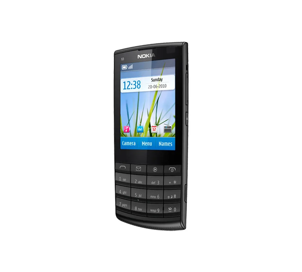 Б/у (90% новинка) телефон Nokia X3 02 разблокированный GSM 850/900/1800/1900MHZ сотовый 5 Мп камера