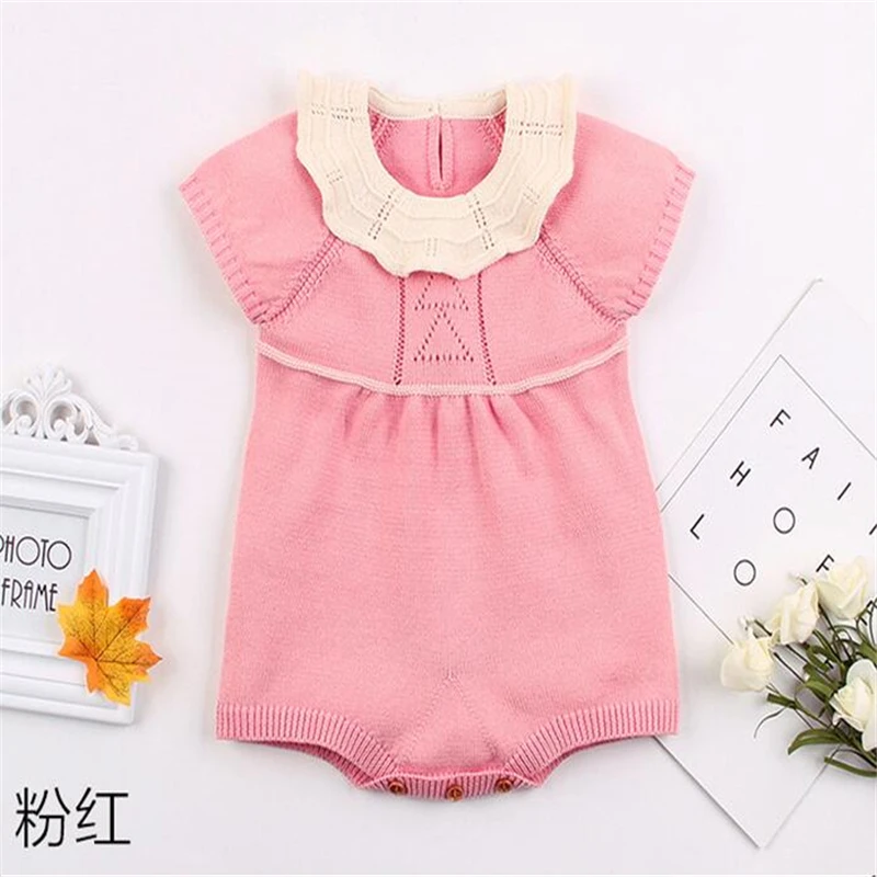 Spring Knitted Baby Clothes Kids Girl Cotton Onesie Baby Peter Pan Collar Jumpsuit New born Baby Rompers For Boys Girls Toddler
Spring Knitted Baby Clothes Kids Girl Cotton Onesie Baby Peter Pan Collar Jumpsuit New born Baby Rompers For Boys Girls Toddler