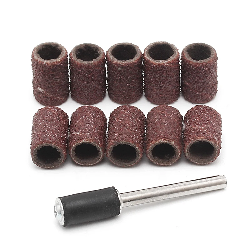 10Pcs 6mm Grit 120# Sanding Bands +3.17mm Mandrel Rotary Tool Nail Drill Bits L15
10Pcs 6mm Grit 120# Sanding Bands +3.17mm Mandrel Rotary Tool Nail Drill Bits L15