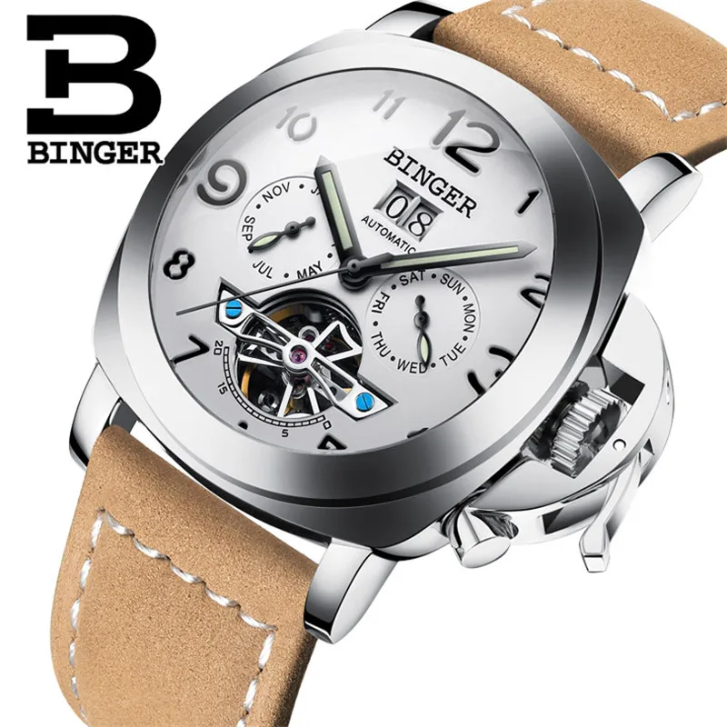 Mens Watches Top Brand Luxury BINGER Men Military Sport Wristwatch Automatic Mechanical Tourbillon Watch relogio masculino NEW
Mens Watches Top Brand Luxury BINGER Men Military Sport Wristwatch Automatic Mechanical Tourbillon Watch relogio masculino NEW