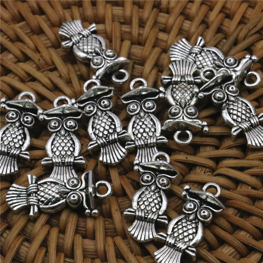 Exquisite 10PCS HOT Lucky DIY Loose Finding Owl-Shaped Copper Beads Accessories Crafts Jewelry Making Design 10x22mm Pendant
Exquisite 10PCS HOT Lucky DIY Loose Finding Owl-Shaped Copper Beads Accessories Crafts Jewelry Making Design 10x22mm Pendant
