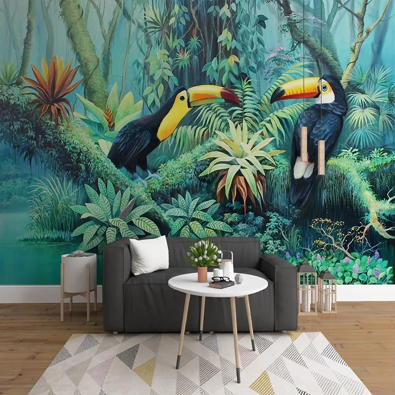 Custom 3D Photo Wallpaper Hand Painted Tropical Rainforest Plant Flower Bird Background Wall Painting Living Room Bedroom Mural
Custom 3D Photo Wallpaper Hand Painted Tropical Rainforest Plant Flower Bird Background Wall Painting Living Room Bedroom Mural