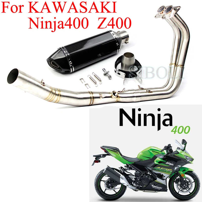 Ninja 400 Z400 выхлопная труба для мотоцикла полная система с глушителем DB Killer Слип он