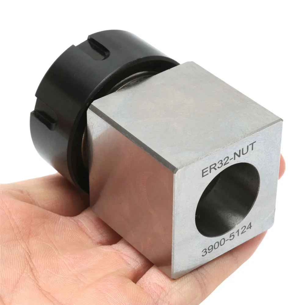 ER-32 Square Collet Block Chuck Holder 3900-5124 for CNC Lathe Engraving Machine