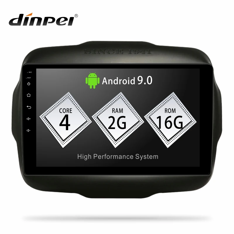 Dinpei Android 9 0 автомобильный Радио мультимедийный плеер для Jeep Renegade 2016 2017 2018 gps