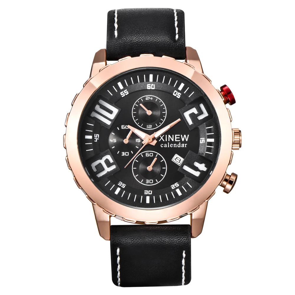 Rose Gold Watches Top Famous Luxury Brand Watch Mens Leather Band Date Quartz Wrist Watch Men Sport Clock Relogio Masculino 8193
Rose Gold Watches Top Famous Luxury Brand Watch Mens Leather Band Date Quartz Wrist Watch Men Sport Clock Relogio Masculino 8193