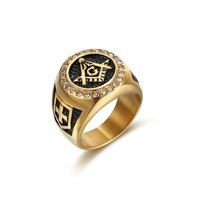 Classic Men CZ Stone Masonic Rings for Women Size 8-15 Gold Color Stainless Steel Freemason Cross Ring Alliance Dropship R754G
Classic Men CZ Stone Masonic Rings for Women Size 8-15 Gold Color Stainless Steel Freemason Cross Ring Alliance Dropship R754G
