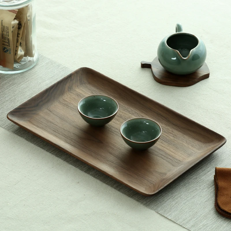 Black Walnut Whole Wood Rectangular Serving Tray Fruit Snack Dish Wooden Plate Friendly Storage Tray Kungfu Tea Plate
Black Walnut Whole Wood Rectangular Serving Tray Fruit Snack Dish Wooden Plate Friendly Storage Tray Kungfu Tea Plate