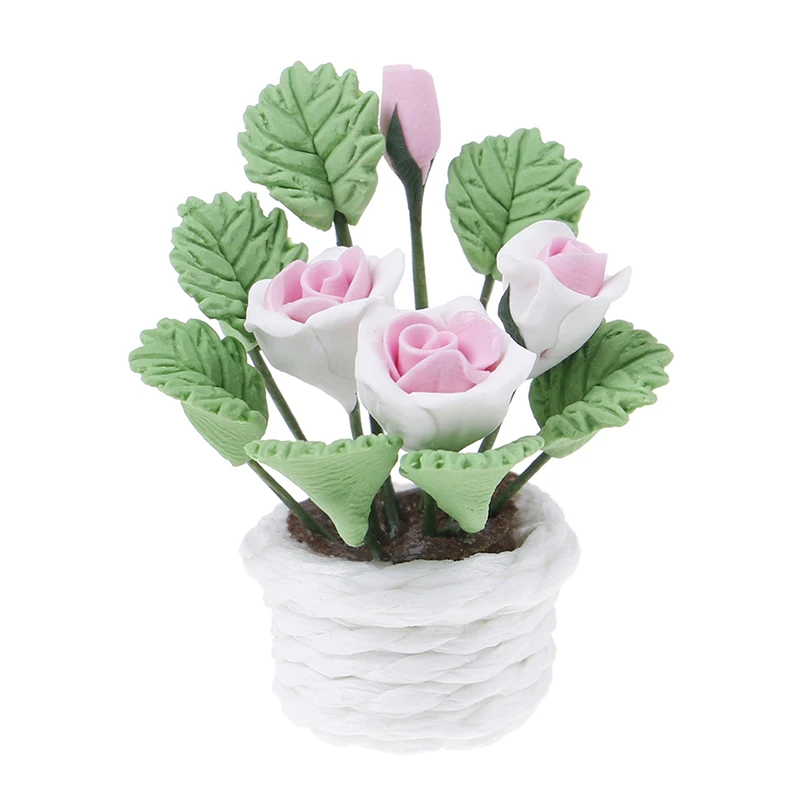 New 1/12 Scale Dollhouse Artificial Fake Plant Flower In Pot Fairy Garden Doll Houses Toy Dollhouse Miniature
New 1/12 Scale Dollhouse Artificial Fake Plant Flower In Pot Fairy Garden Doll Houses Toy Dollhouse Miniature