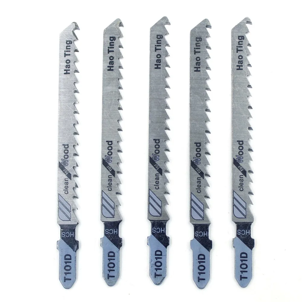 5Pcs/set T101D Jig Saw Blades Wood Fast Cutting 4" 10cm Reciprocating For Hard and Soft Wood PVC Fibreboard Power Tools
5Pcs/set T101D Jig Saw Blades Wood Fast Cutting 4" 10cm Reciprocating For Hard and Soft Wood PVC Fibreboard Power Tools