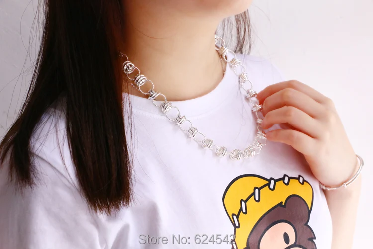 925 Sterling Silver Necklace for Men Round Link Chain, Fashion Silver Jewelry, Creative Jewelry Men Necklace Width 13mm
925 Sterling Silver Necklace for Men Round Link Chain, Fashion Silver Jewelry, Creative Jewelry Men Necklace Width 13mm