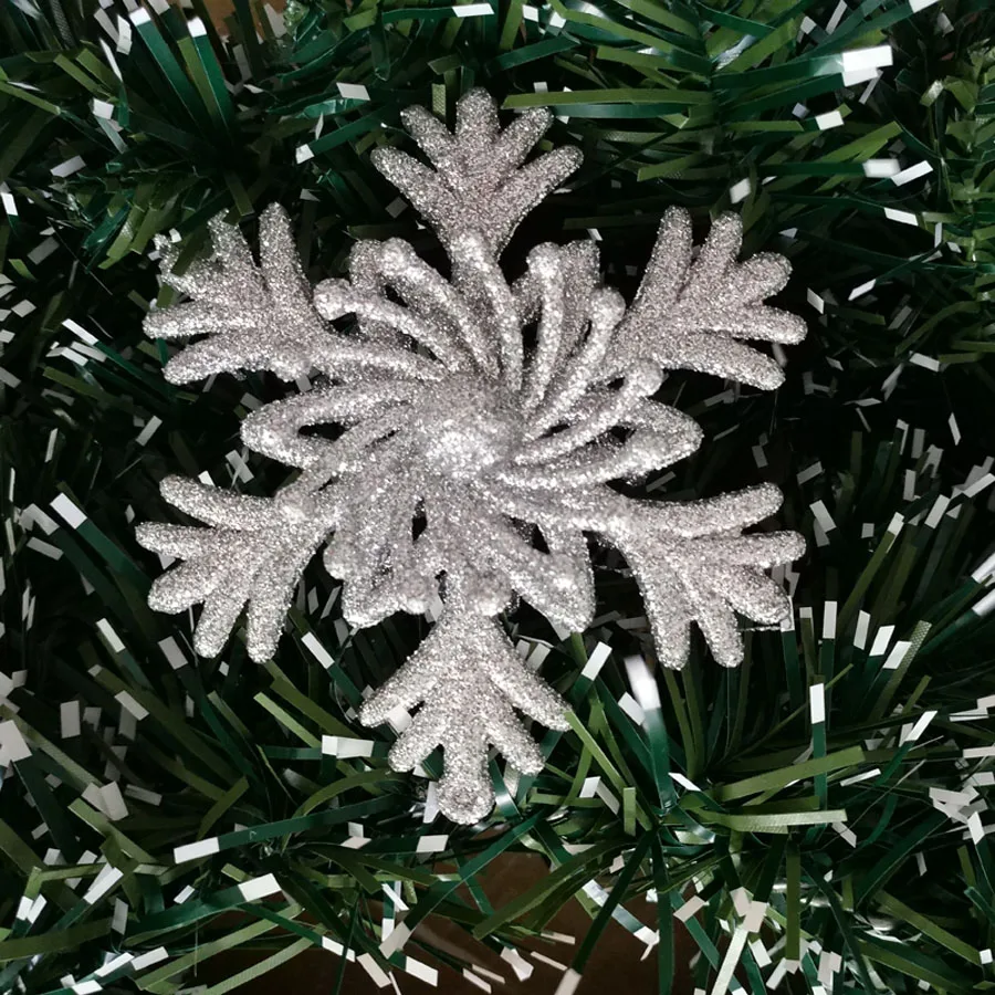 5 шт. Рождественская елка украшения Новогодний кулон 3D пластиковые поделки украшение искусственные цветы