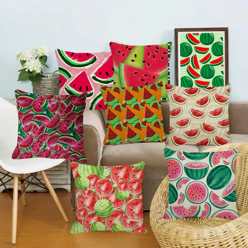 XUNYU 45cm*45cm Cushion Cover Decorative Pillow Case Watermelon Pattern Linen Pillowcase Sofa Throw Pillowcase B0094
XUNYU 45cm*45cm Cushion Cover Decorative Pillow Case Watermelon Pattern Linen Pillowcase Sofa Throw Pillowcase B0094