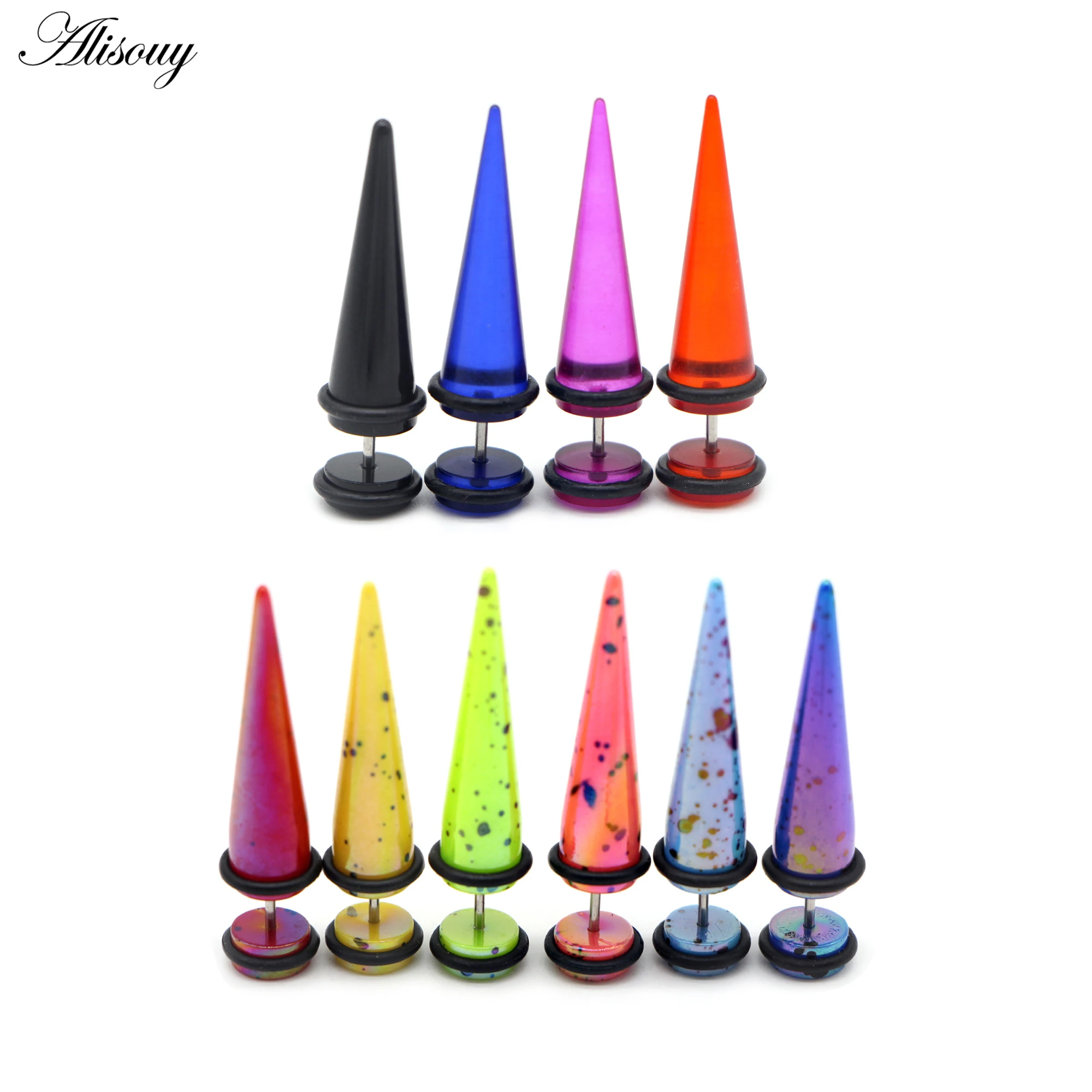 Alisouy 2pc UV Acrylic Illusion Ear Fake Cheater Stretcher Taper Spike Cheater Plug Tunnel Expander Earrings Gauges Body Jewelry
Alisouy 2pc UV Acrylic Illusion Ear Fake Cheater Stretcher Taper Spike Cheater Plug Tunnel Expander Earrings Gauges Body Jewelry