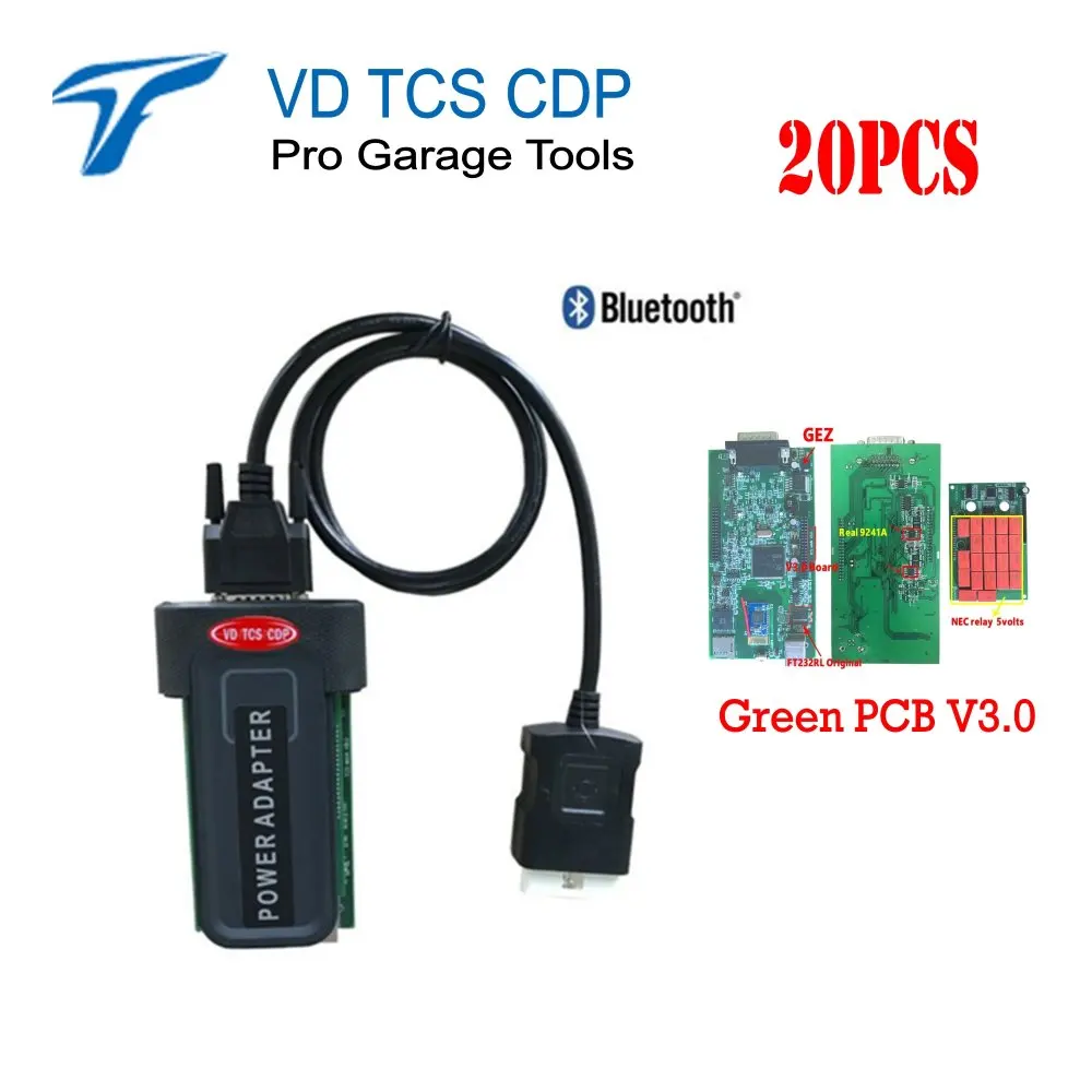 20 штук с Bluetooth черных Авто tcs cdp pro plus для зеленой печатной платы 3 0 Версия 15R3