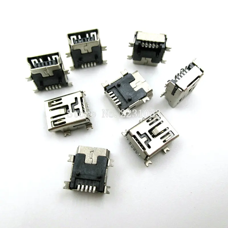 20PCS/LOT Mini USB 5pin Female Socket Connector 4 foot for Tail Charging Mobile Phone
20PCS/LOT Mini USB 5pin Female Socket Connector 4 foot for Tail Charging Mobile Phone