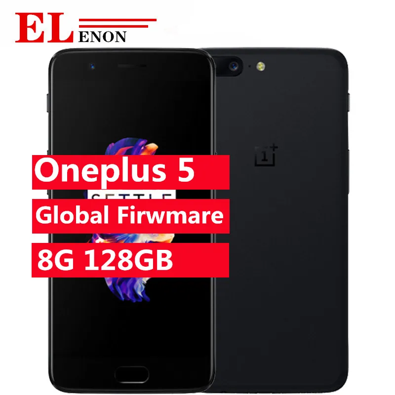 Оригинальный Новый Oneplus 5 8GB ram 128GB rom Snapdragon 835 Octa Core Dash Charge Распознавание отпечатков