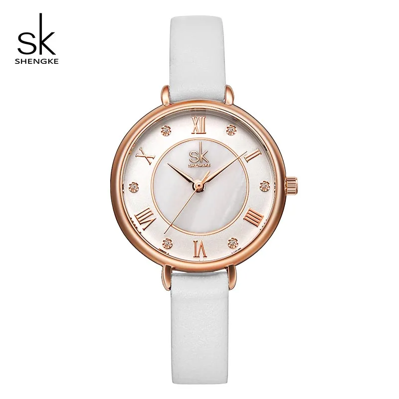 Shengke Women Watches Simple Dial Ladies Quartz Wrist Watch Clock White Slim Leather Relogio Feminino Reloj Mujer Bayan Saat
Shengke Women Watches Simple Dial Ladies Quartz Wrist Watch Clock White Slim Leather Relogio Feminino Reloj Mujer Bayan Saat