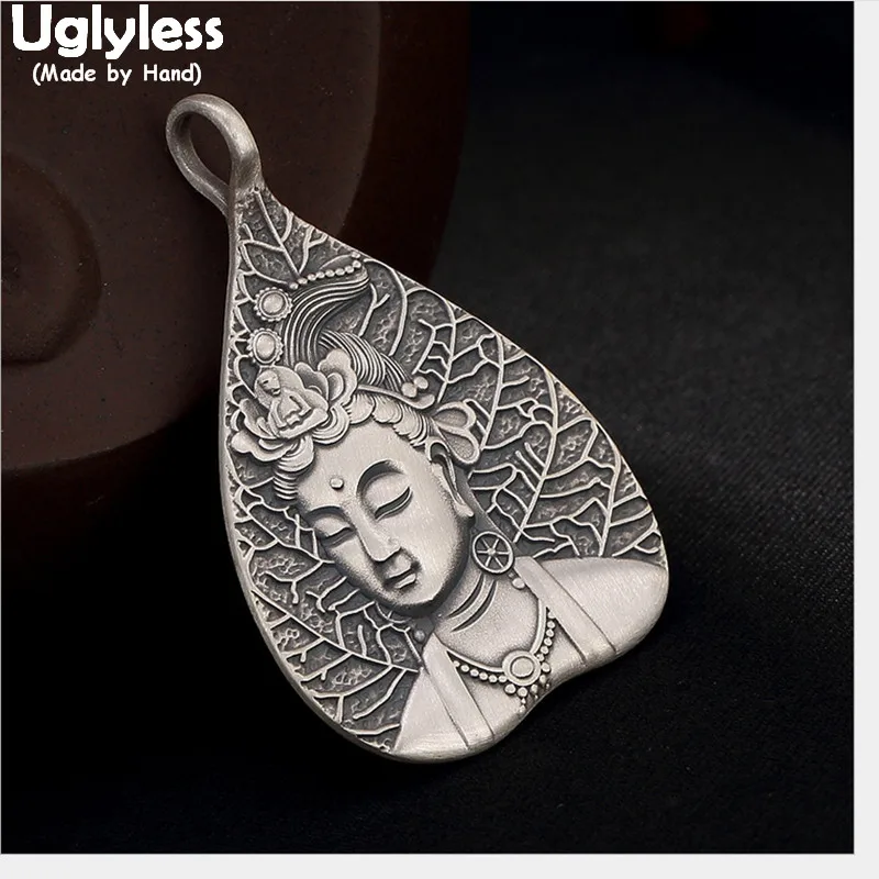 Uglyless100% Real Solid 999 Pure Silver Handmade Heart-shape Pendant Necklaces no Chains Thai Silver Buddha Pendants Buddhism
Uglyless100% Real Solid 999 Pure Silver Handmade Heart-shape Pendant Necklaces no Chains Thai Silver Buddha Pendants Buddhism