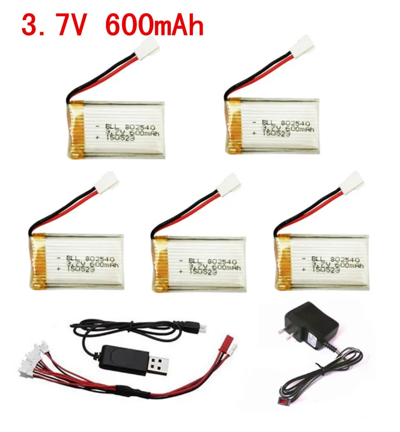 Syma X5C X5SC X5C-1 SS40 FQ36 T32 T5W H42 To 5 3.7V 600MAH Battery With USB Charger Cable Adapter Spare Parts
Syma X5C X5SC X5C-1 SS40 FQ36 T32 T5W H42 To 5 3.7V 600MAH Battery With USB Charger Cable Adapter Spare Parts