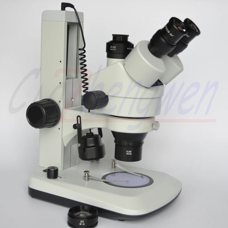 7X-45X Track Stand Stere Microscope- 3.5X-90X Simul Focal Trinocular Microscope with Dual LED Lights
7X-45X Track Stand Stere Microscope- 3.5X-90X Simul Focal Trinocular Microscope with Dual LED Lights