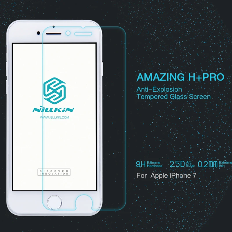 Nillkin H+ Pro screen protector for iphone 7/ 7 Plus Tempered Glass film 2.5D Round Edge Glass for Apple iphone 7 plus Film
Nillkin H+ Pro screen protector for iphone 7/ 7 Plus Tempered Glass film 2.5D Round Edge Glass for Apple iphone 7 plus Film