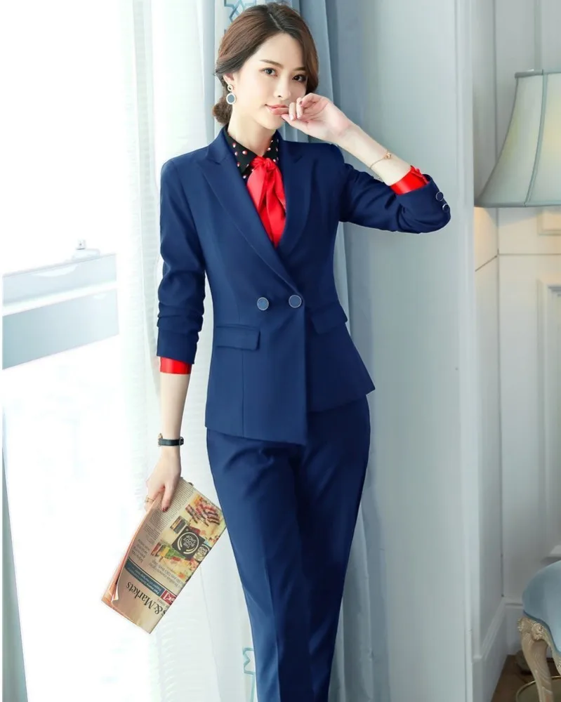 2019 Spring Autumn Ladies Office Business Suits With Pants and Jackets Coat For Women Professional Work Wear Pantsuits Blazers
2019 Spring Autumn Ladies Office Business Suits With Pants and Jackets Coat For Women Professional Work Wear Pantsuits Blazers