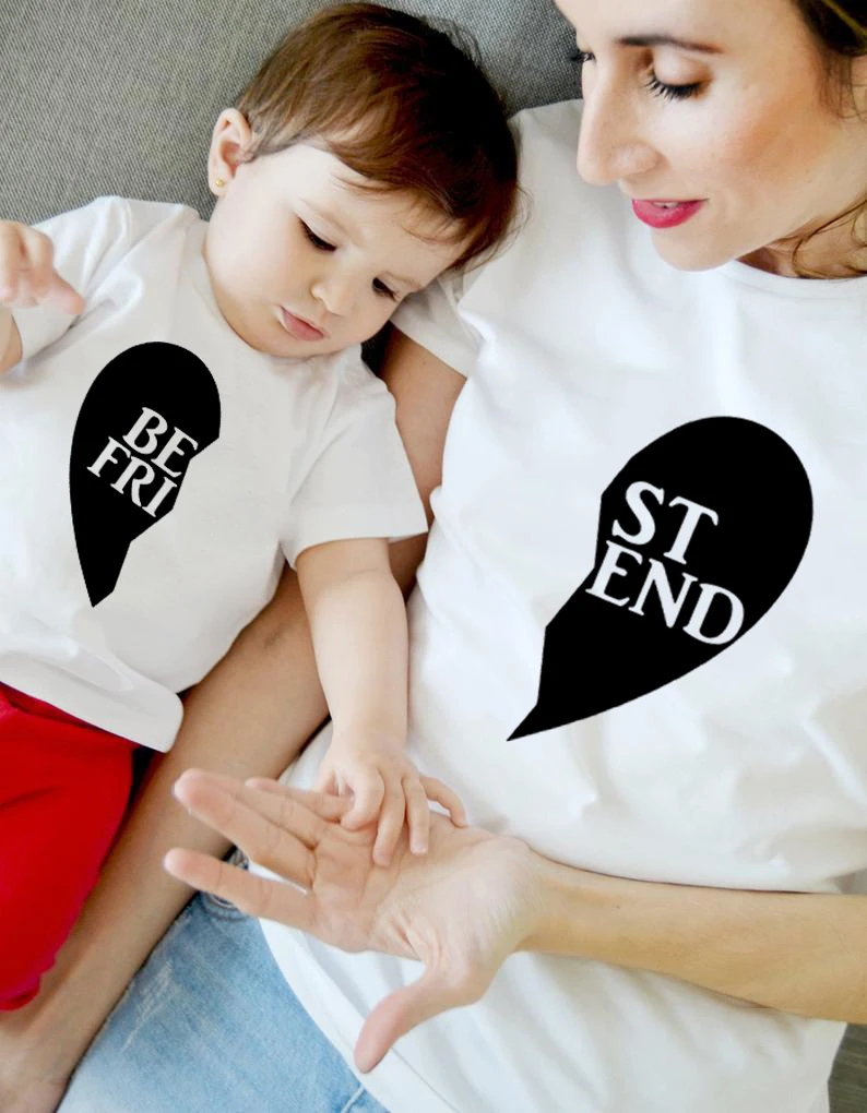 1pcs Best Friend Mother Daughter Son T Shirt Mommy and Me Clothes Family Matching Outfits Look Mum Kids Dresses Clothing
1pcs Best Friend Mother Daughter Son T Shirt Mommy and Me Clothes Family Matching Outfits Look Mum Kids Dresses Clothing