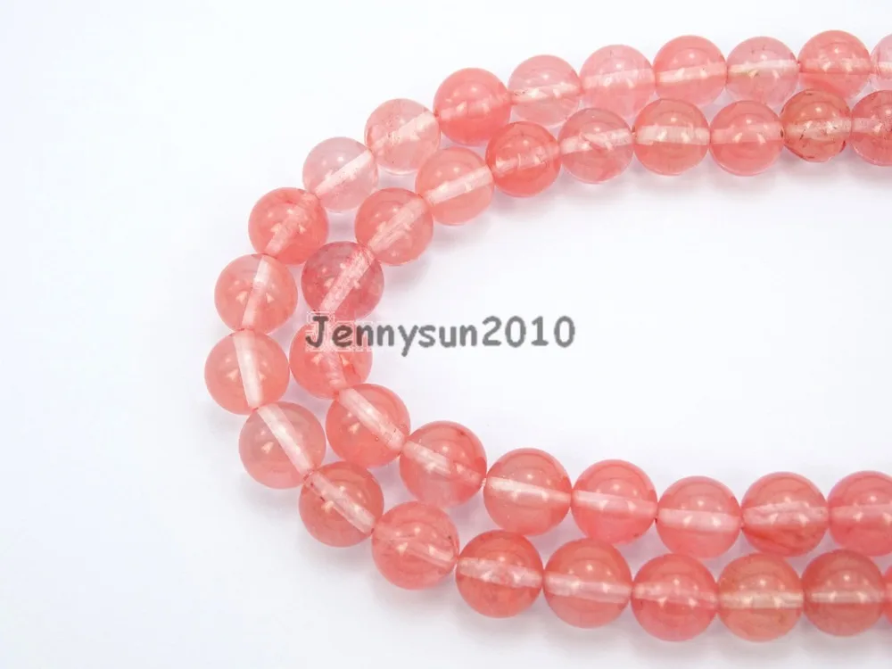 Natural Cherry Quartz Gems Stones 8mm Smooth Round Spacer Loose Beads 15'' Strand for Jewelry Making Crafts 5 Strands/Pack
Natural Cherry Quartz Gems Stones 8mm Smooth Round Spacer Loose Beads 15'' Strand for Jewelry Making Crafts 5 Strands/Pack