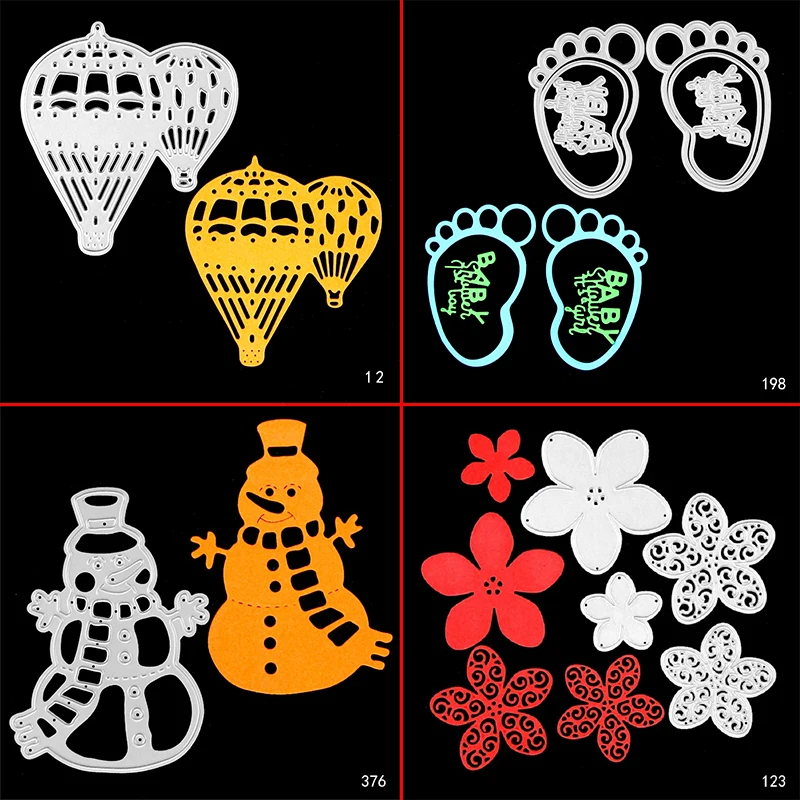 ZhuoAng Fire Balloon/Foot/Snowman Cutting Dies For DIY Scrapbooking Decoretive Embossing Stencial DIY Decoative Card Die Cutter
ZhuoAng Fire Balloon/Foot/Snowman Cutting Dies For DIY Scrapbooking Decoretive Embossing Stencial DIY Decoative Card Die Cutter