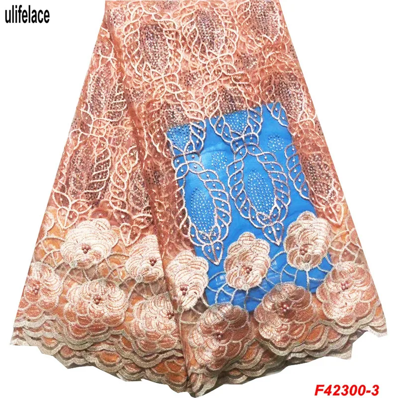 Newest Mesh Lace Color Beded French Lace Fabric African Tulle 5 yards Net Fabric High Quality Nigerian Lace Fabrics F4-2300
Newest Mesh Lace Color Beded French Lace Fabric African Tulle 5 yards Net Fabric High Quality Nigerian Lace Fabrics F4-2300