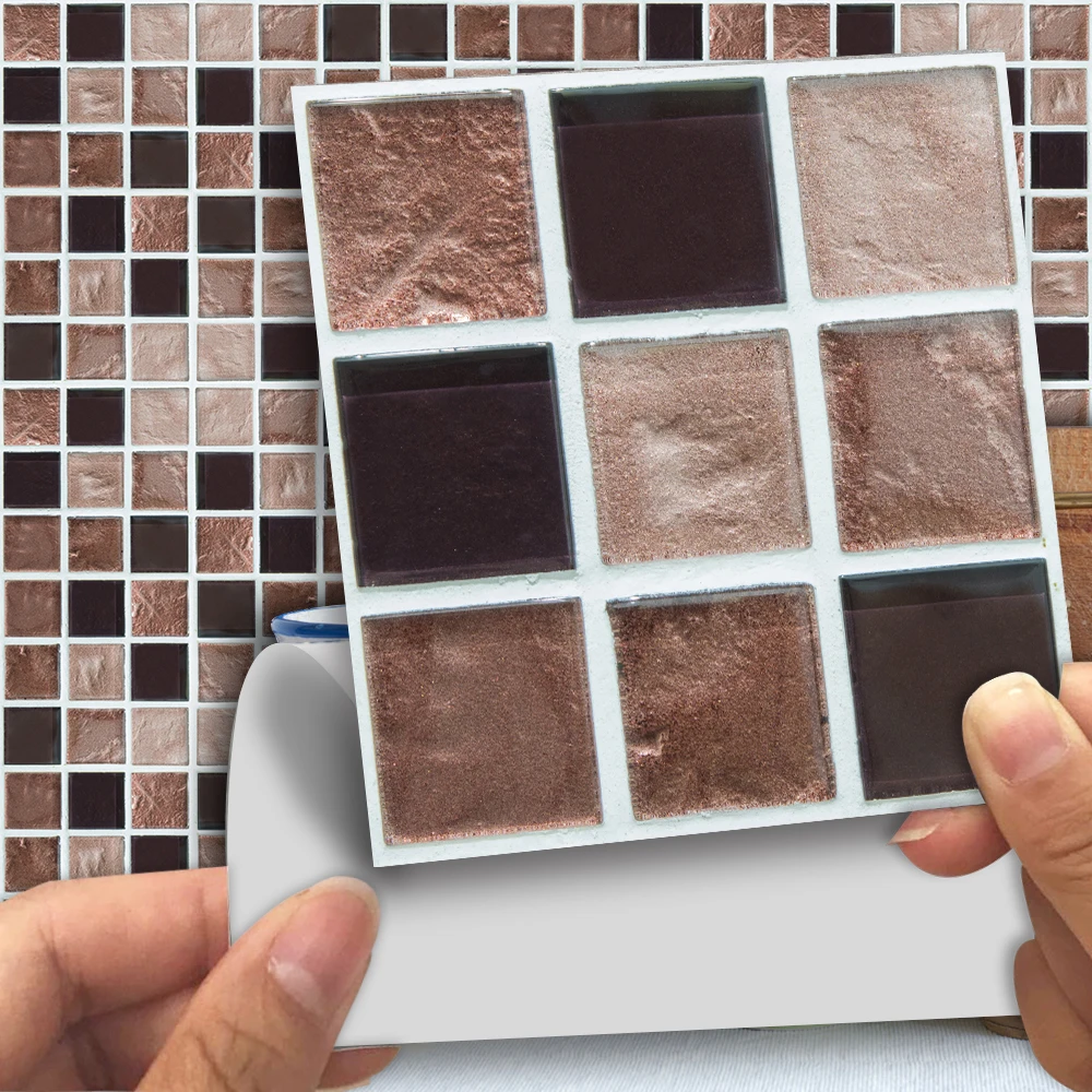 Funlife 10*10cm Brown Colored Mosaic Self-Adhesive Waterproof TV Background Cafes Home Bedroom Tile Sticker Wall Decals MTS009
Funlife 10*10cm Brown Colored Mosaic Self-Adhesive Waterproof TV Background Cafes Home Bedroom Tile Sticker Wall Decals MTS009