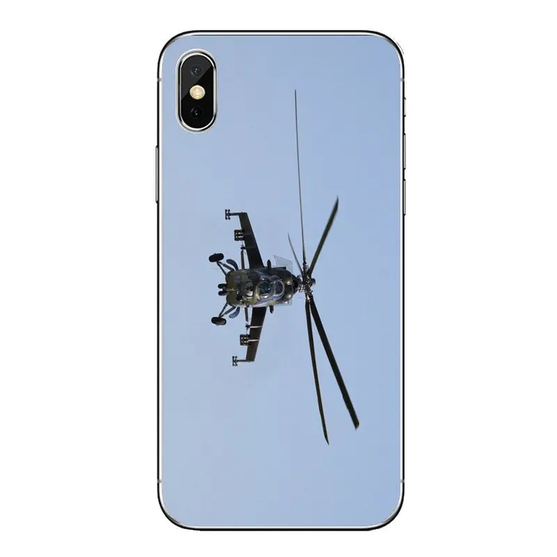 Для iPod Touch iPhone 4 4S 5 5S 5C SE 6 S 7 8 X XR XS Plus MAX силиконовый чехол Mil Mi 24 задний вертолет