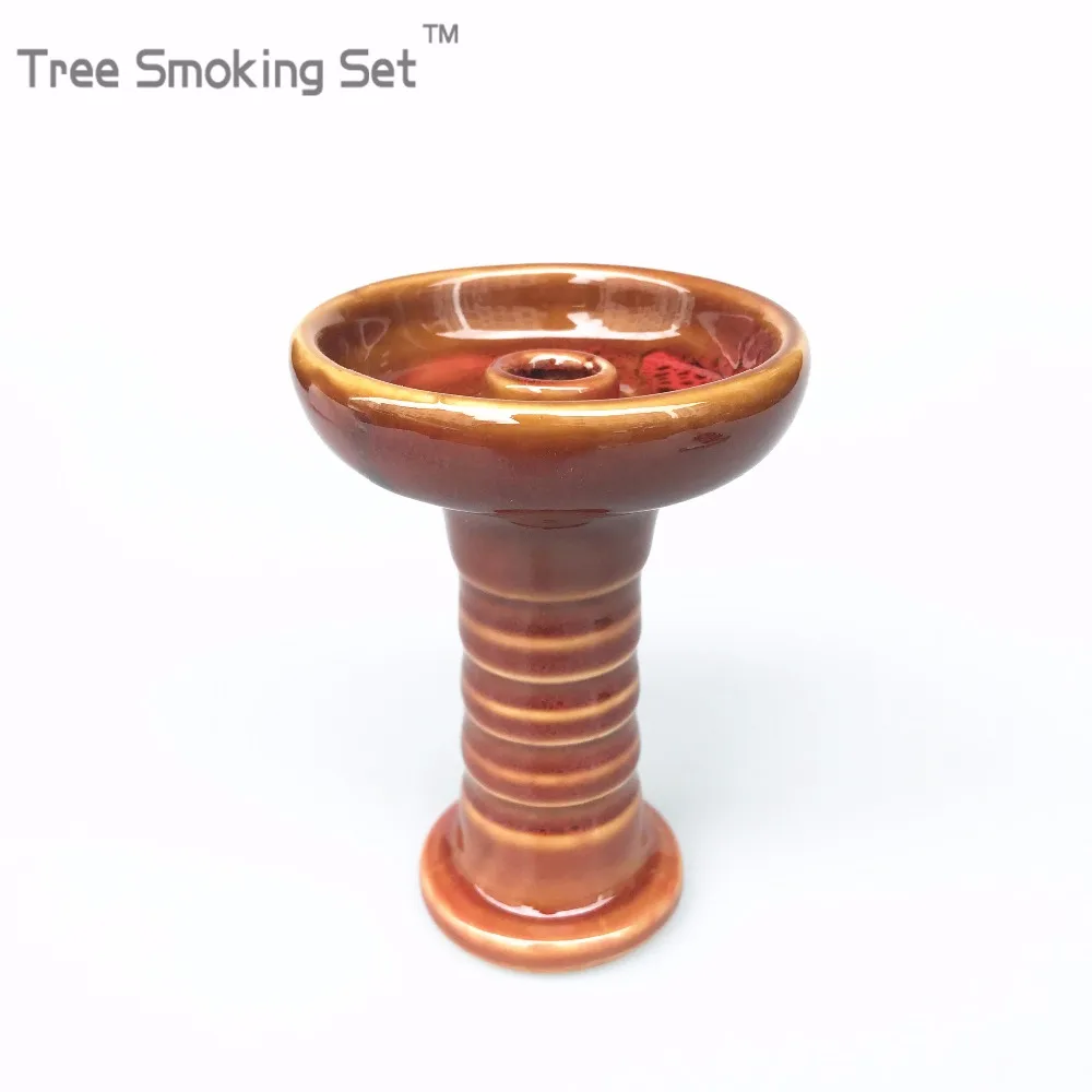 Keramische Een gat Phunnel Waterpijp Hoofd Shisha met Grommet случайный цвет металлический угольный горшок